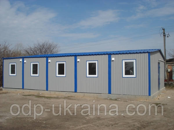 Бытовой модуль размером 12,5 х 8,0 х 3,4 метра Бытовка Вагончик строительный