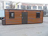 Офисное Бытовое помещение размером 7,0 х 2,4 х 2,9 метра Бытовка на 2 комнаты Вагончик строительный, фото 2