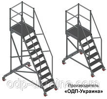 Вышка стремянка передвижная складская