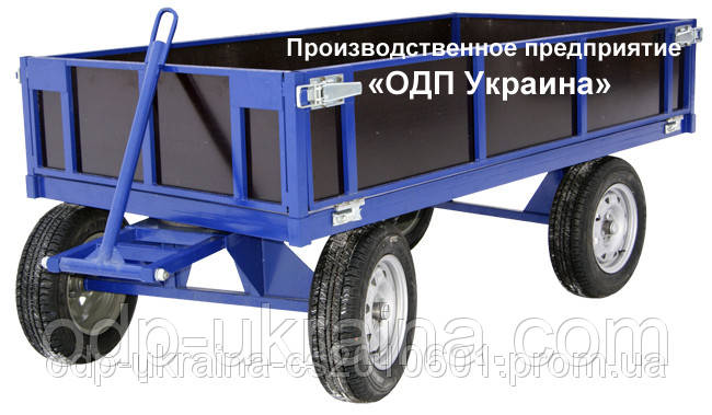 Телега Большегрузная БТК-100 с цельным бортом Большая