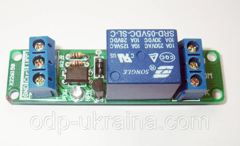 Модуль Реле 1х канальное 5 Вольт 10 Ампер для Arduino