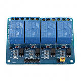 Модуль Реле 4х канальное 5 Вольт 10 Ампер для Arduino, фото 2